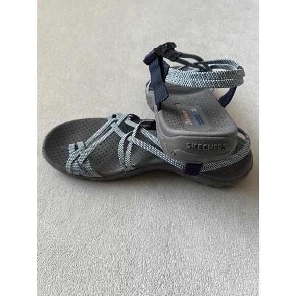 Skechers Outdoor Lifestyle Strappy Sport Sandals Gray Womens Size 10 Comfort - Picture 8 of 9